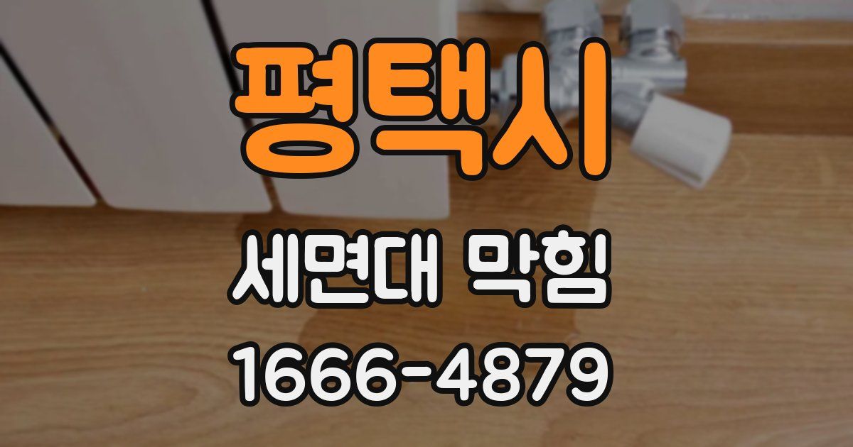 평택시 세면대 막힘