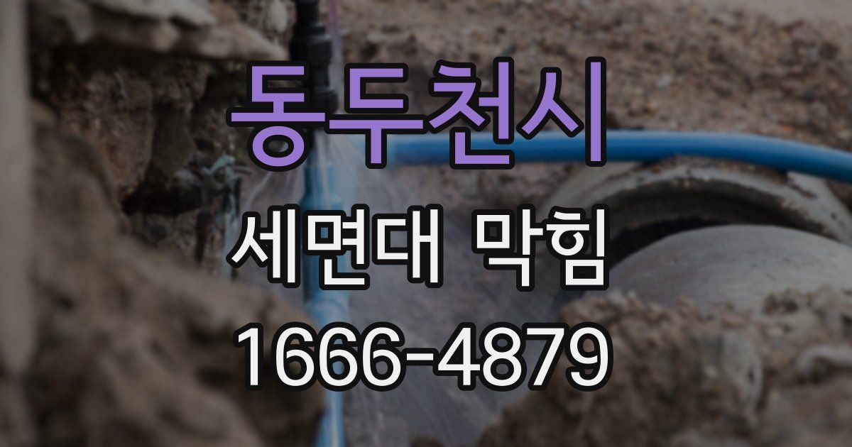 동두천시 세면대 막힘