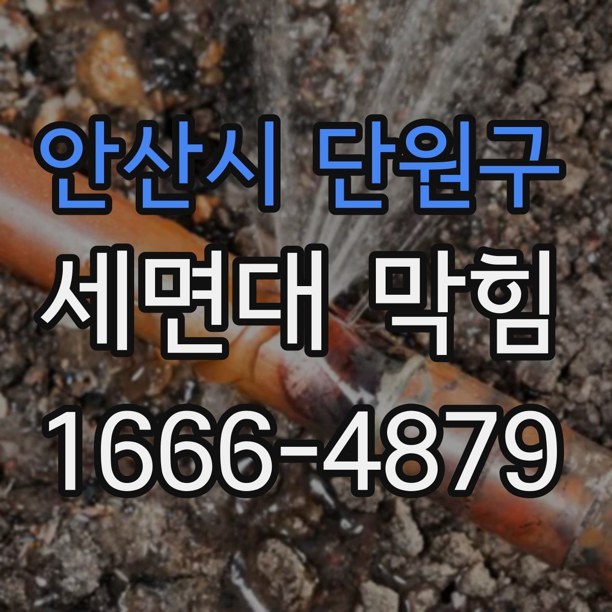 안산시 단원구 세면대 막힘