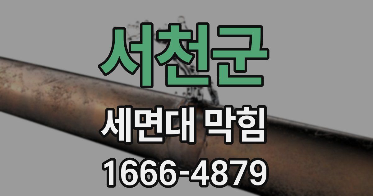서천군 세면대 막힘