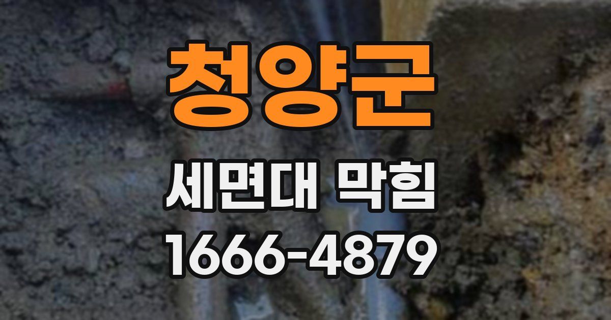 청양군 세면대 막힘