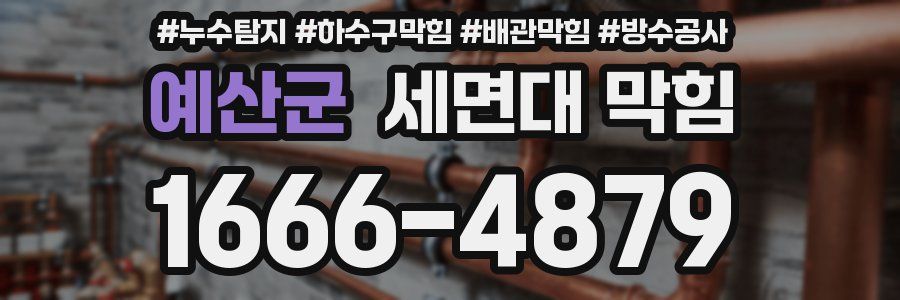 예산군 세면대 막힘