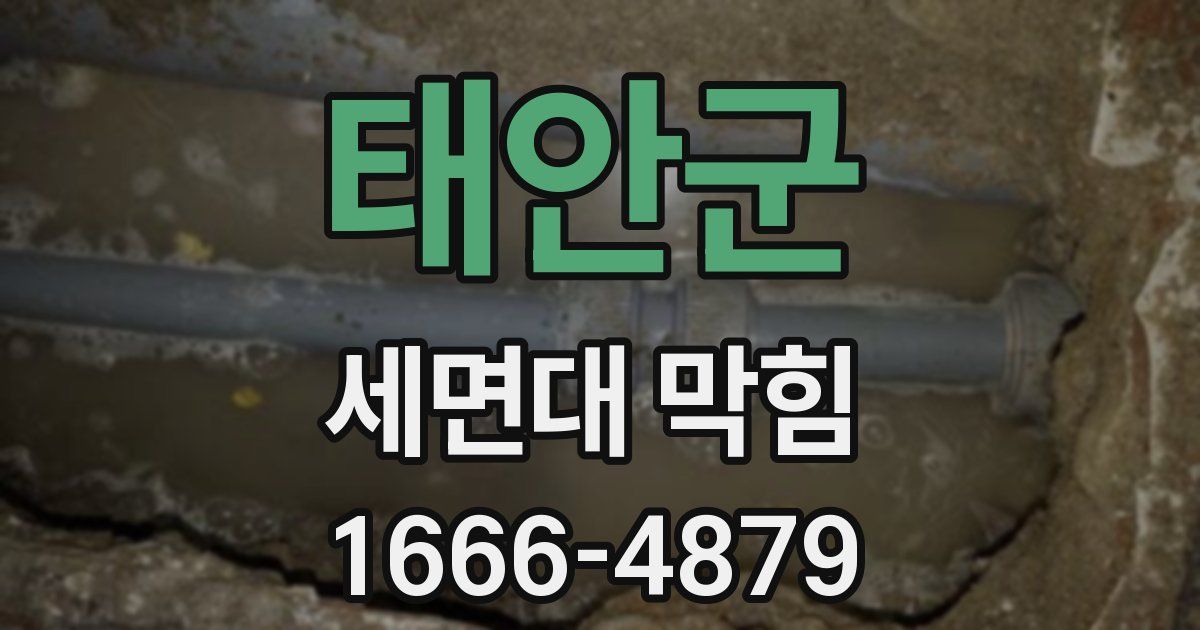 태안군 세면대 막힘