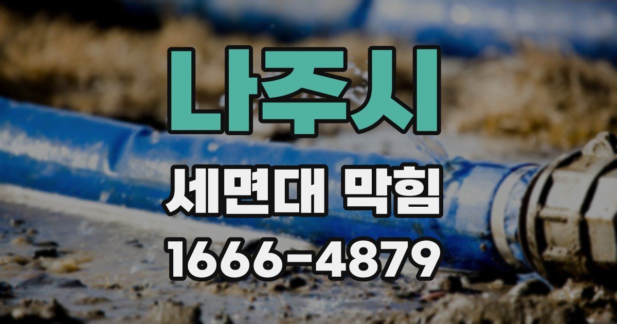 나주시 세면대 막힘