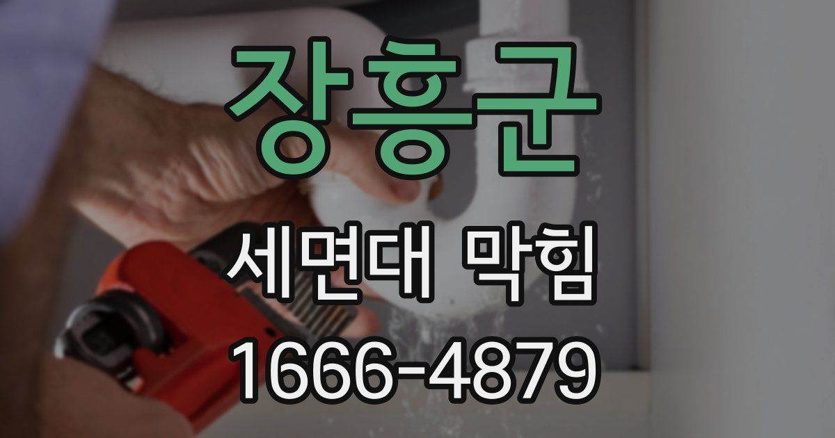 장흥군 세면대 막힘