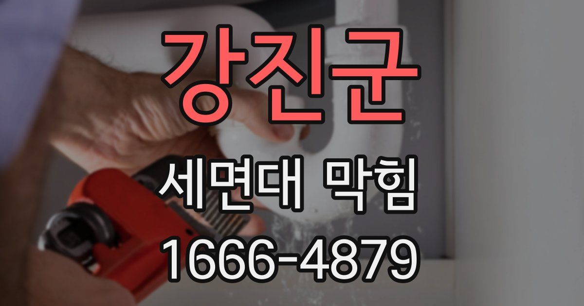 강진군 세면대 막힘