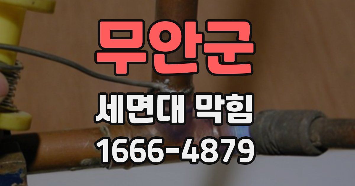 무안군 세면대 막힘