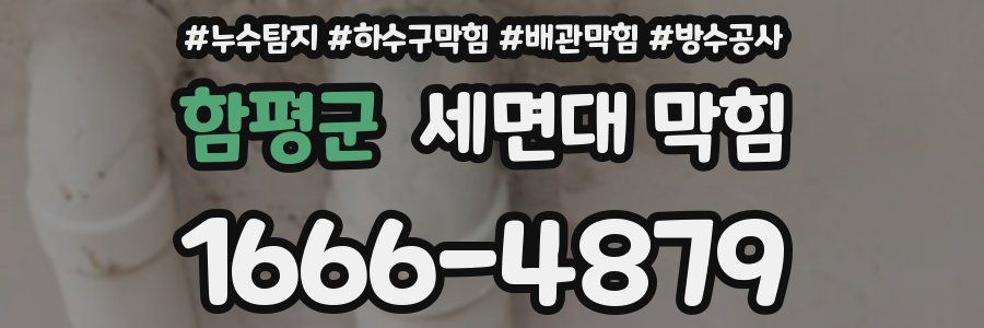 함평군 세면대 막힘