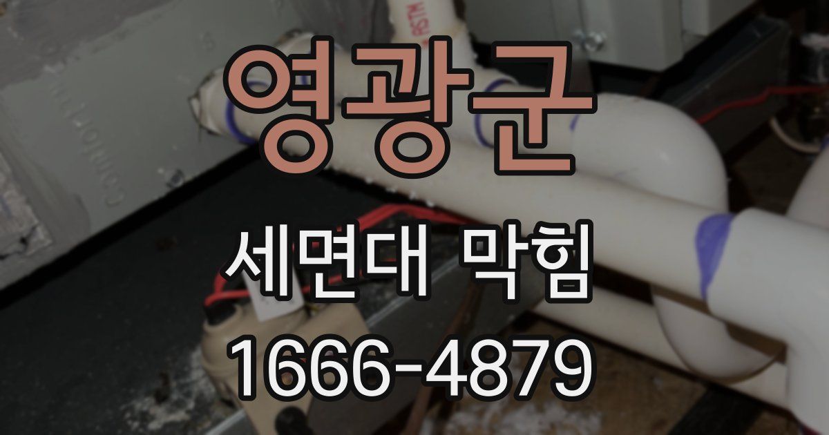 영광군 세면대 막힘