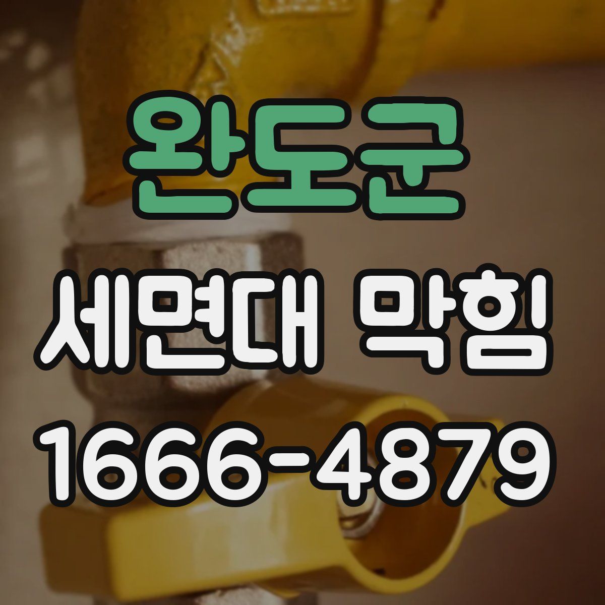완도군 세면대 막힘
