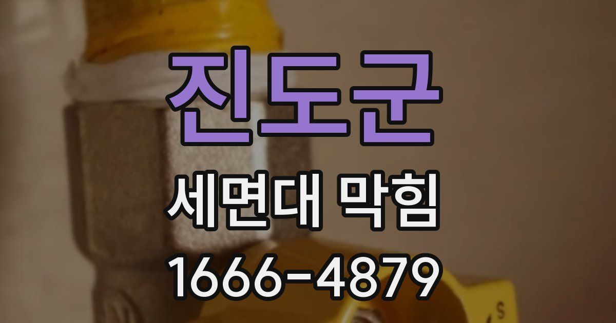 진도군 세면대 막힘