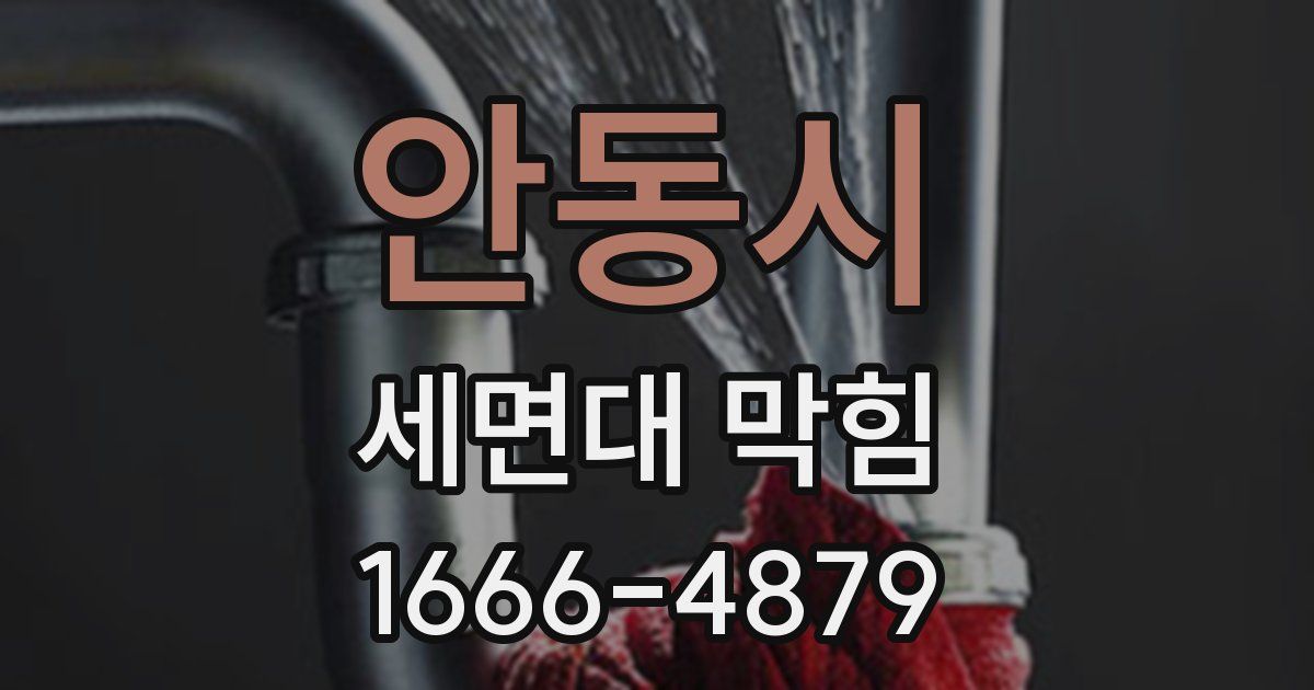 안동시 세면대 막힘