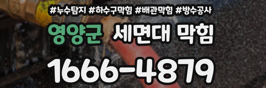 영양군 세면대 막힘