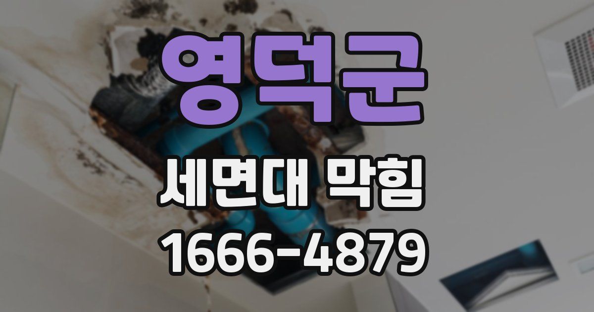 영덕군 세면대 막힘
