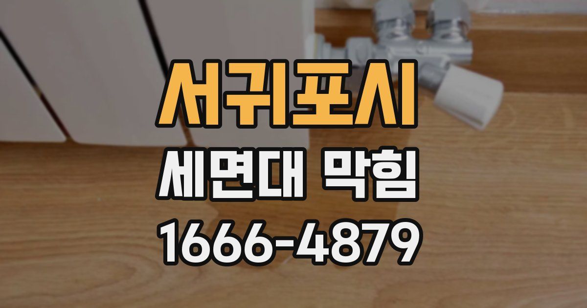 서귀포시 세면대 막힘