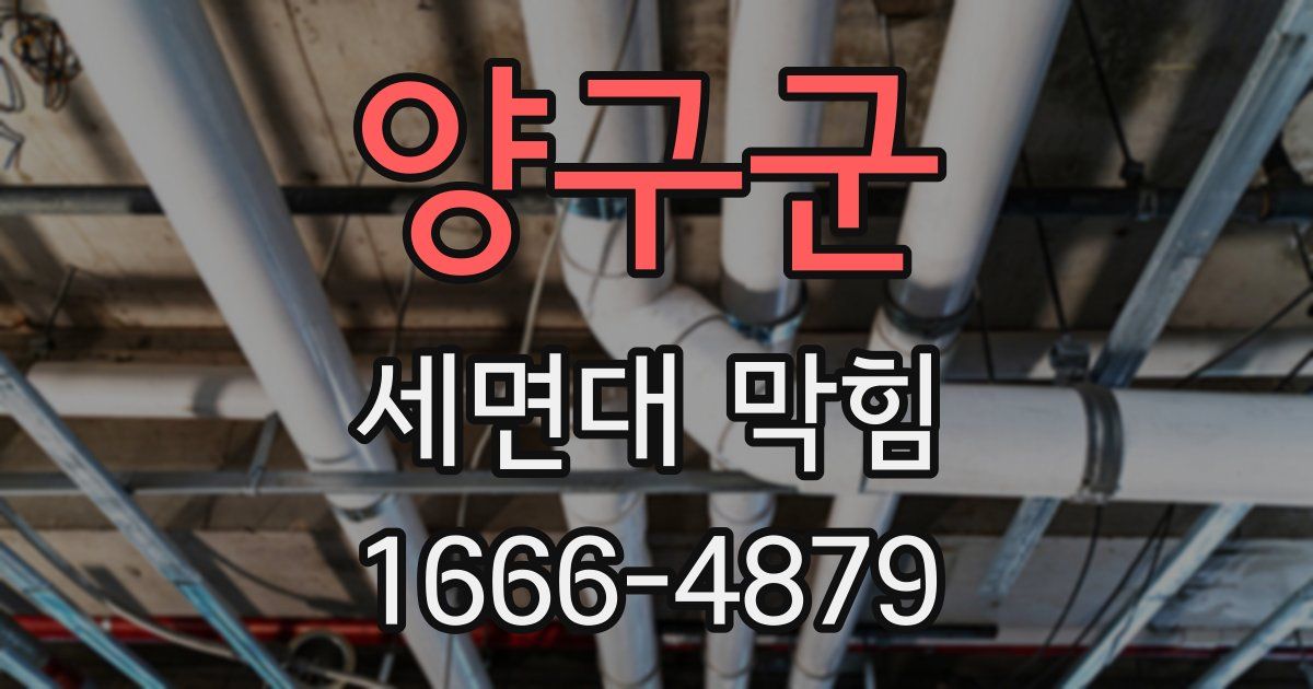 양구군 세면대 막힘