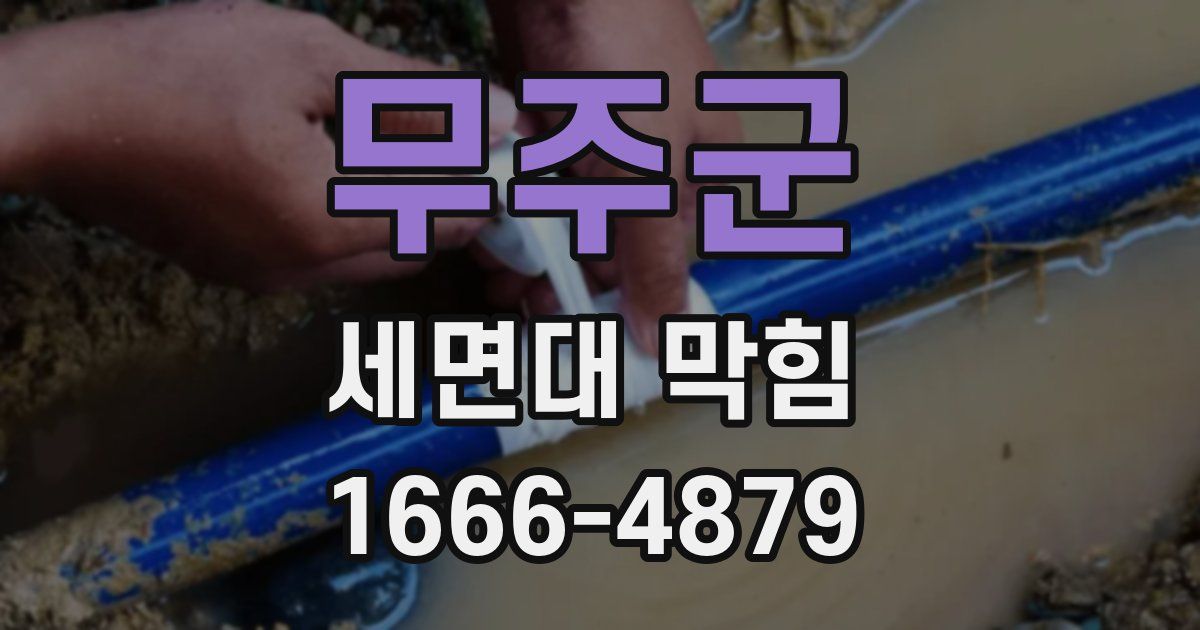 무주군 세면대 막힘