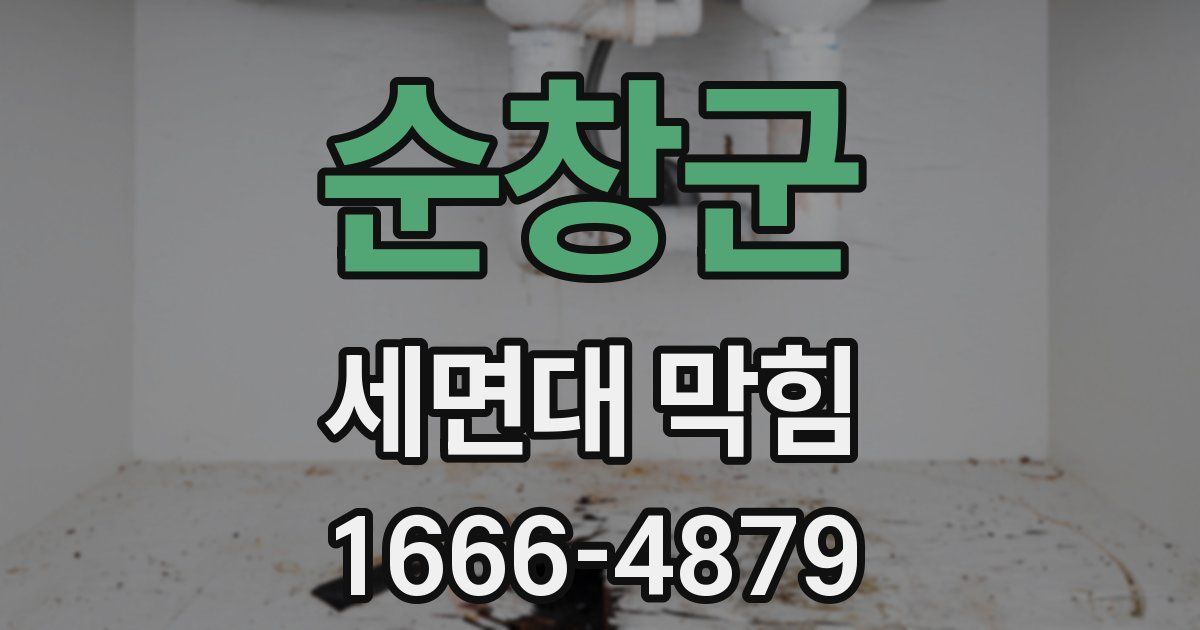 순창군 세면대 막힘