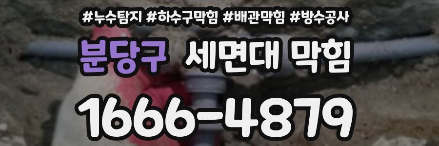분당구 세면대 막힘