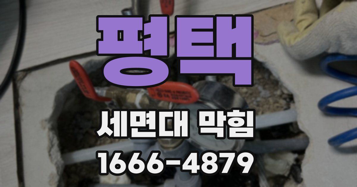 평택 세면대 막힘