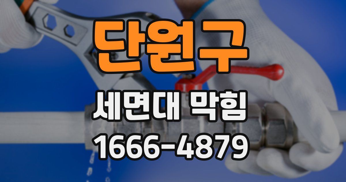 단원구 세면대 막힘