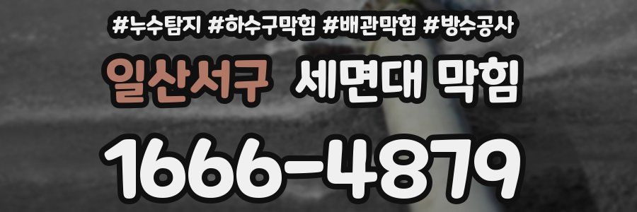 일산서구 세면대 막힘