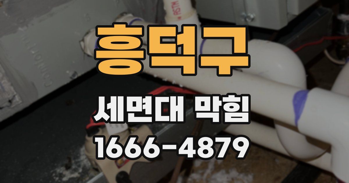 흥덕구 세면대 막힘