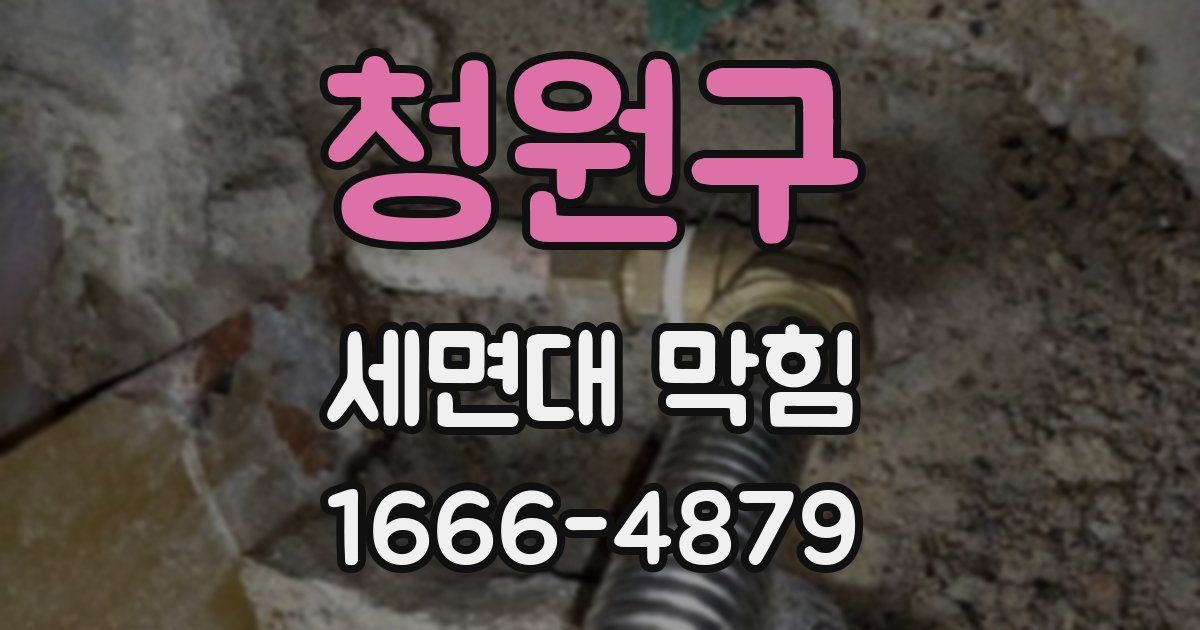 청원구 세면대 막힘