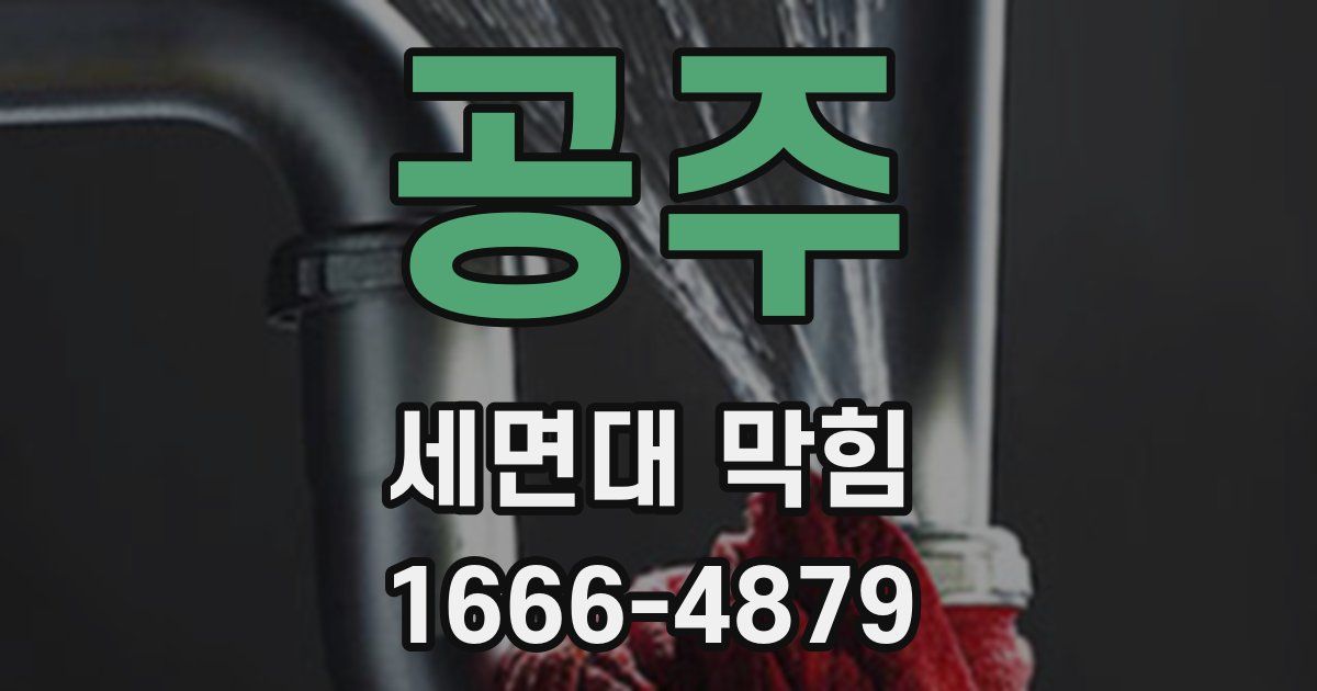 공주 세면대 막힘