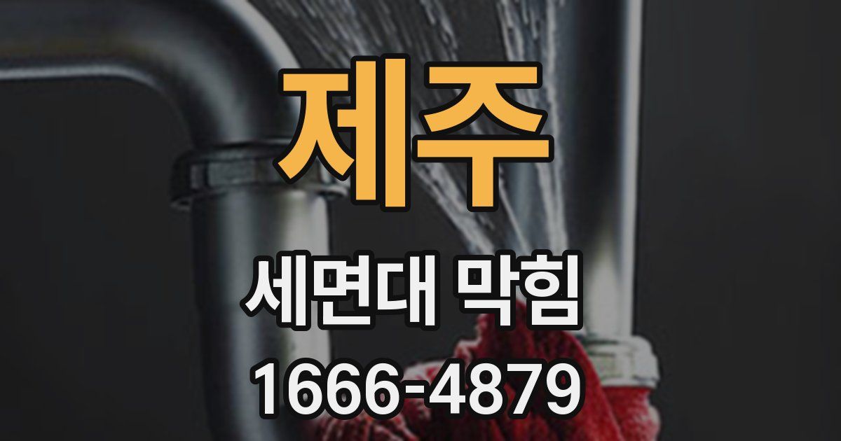 제주 세면대 막힘