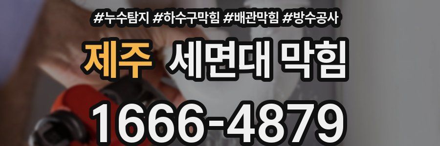 제주 세면대 막힘
