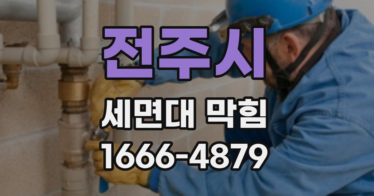 전주시 세면대 막힘