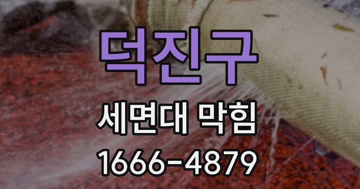 덕진구 세면대 막힘