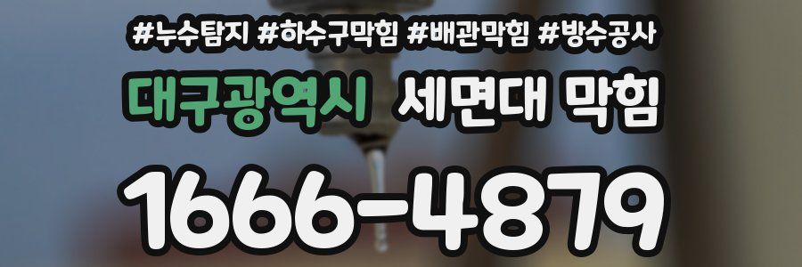 대구광역시 세면대 막힘