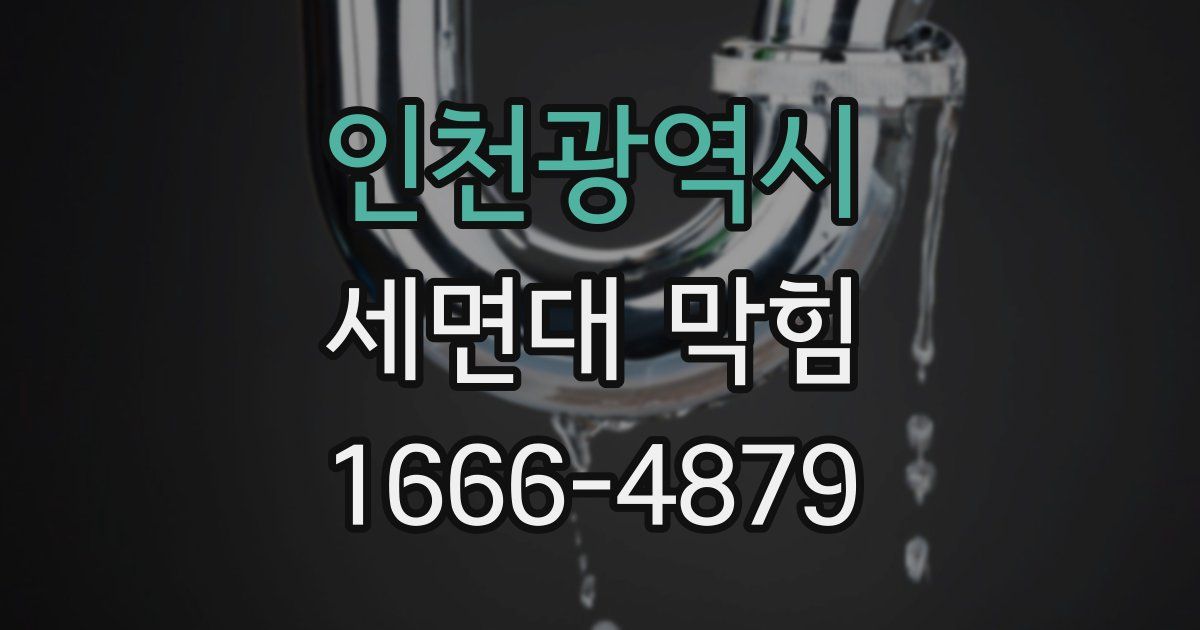 인천광역시 세면대 막힘