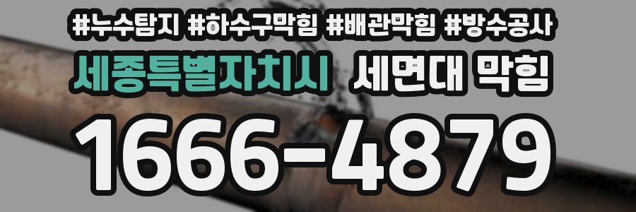 세종특별자치시 세면대 막힘