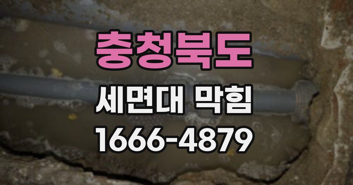 충청북도 세면대 막힘