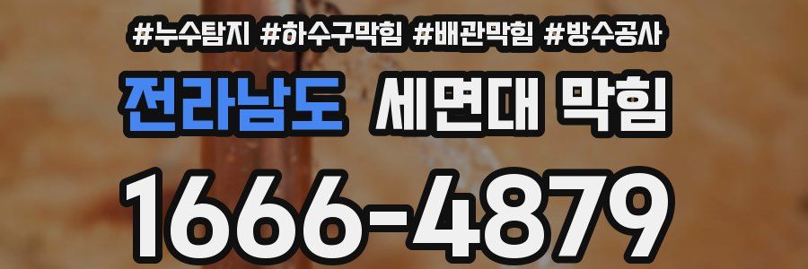 전라남도 세면대 막힘