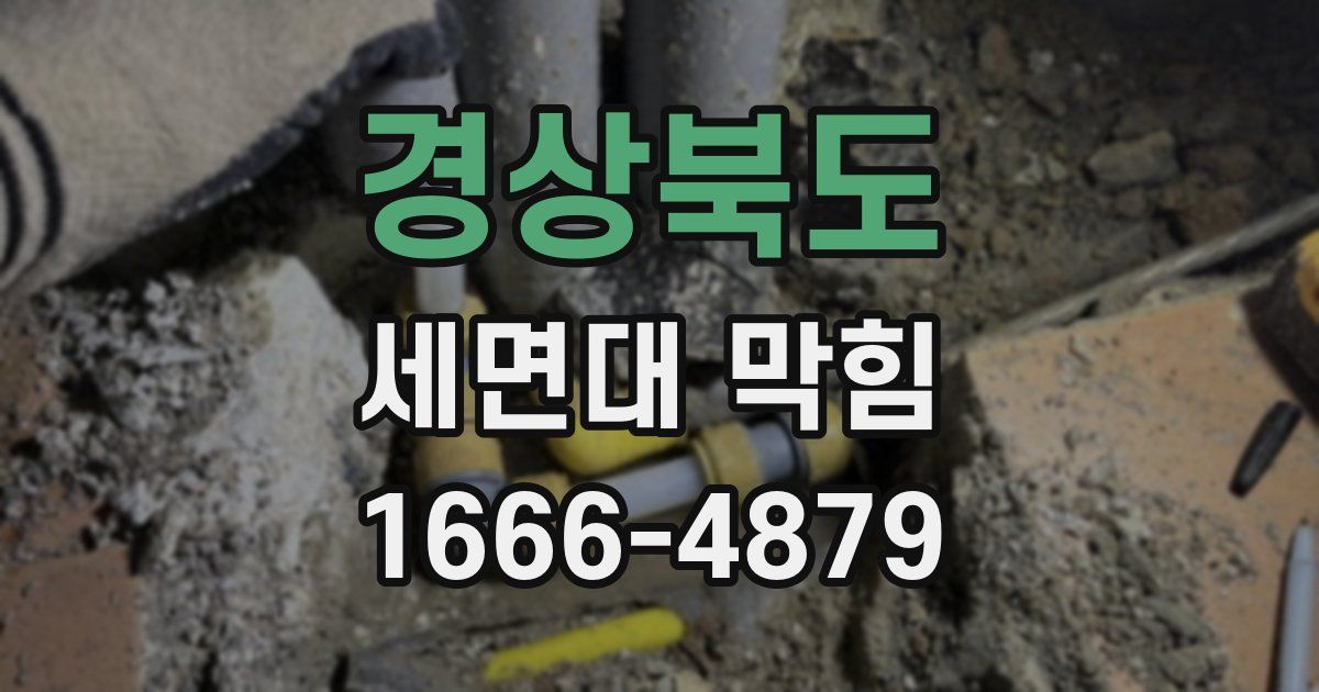 경상북도 세면대 막힘