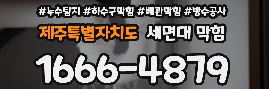 제주특별자치도 세면대 막힘