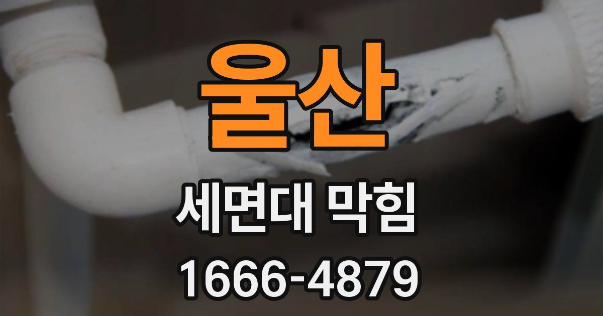 울산 세면대 막힘