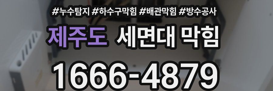 제주도 세면대 막힘