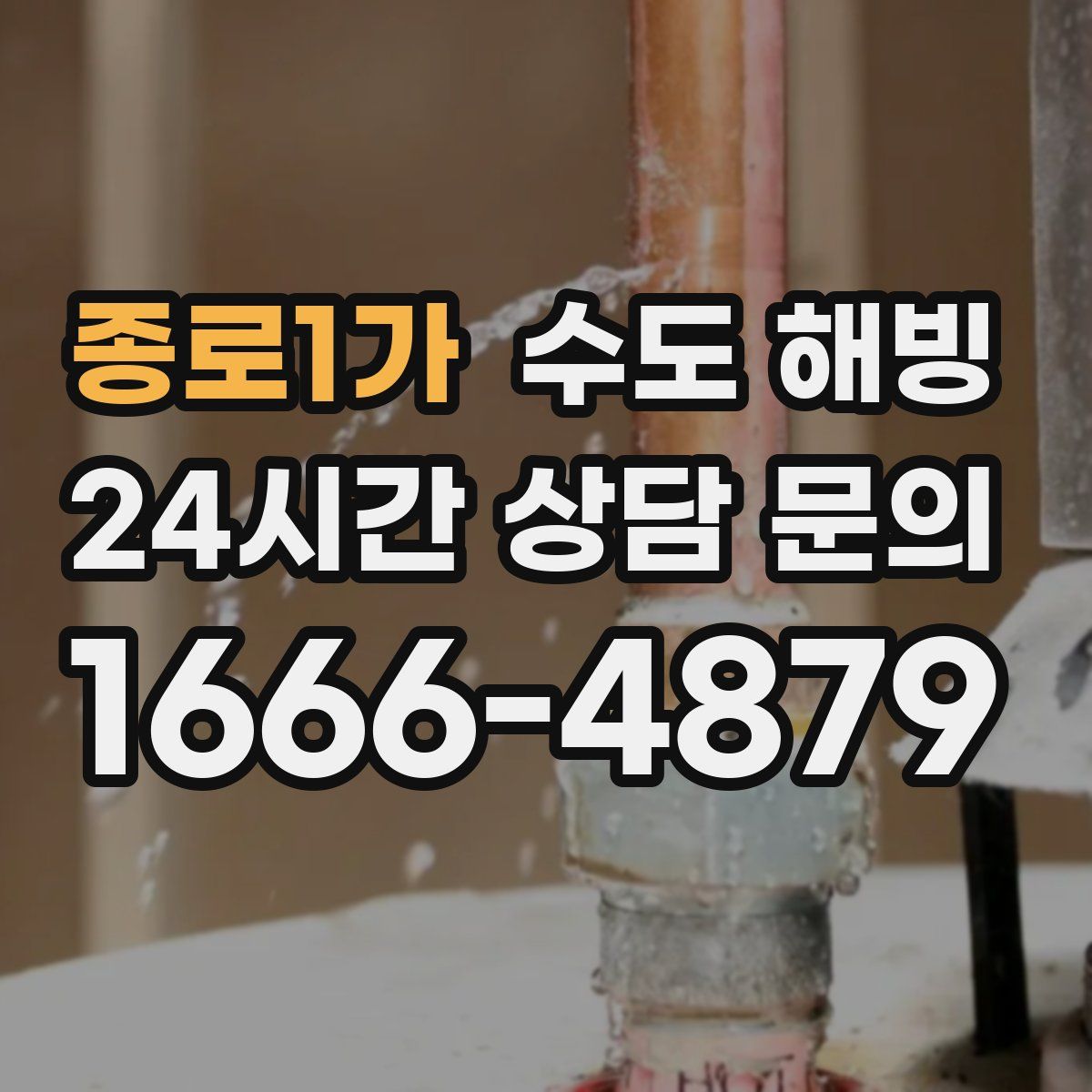 종로1가 수도 해빙