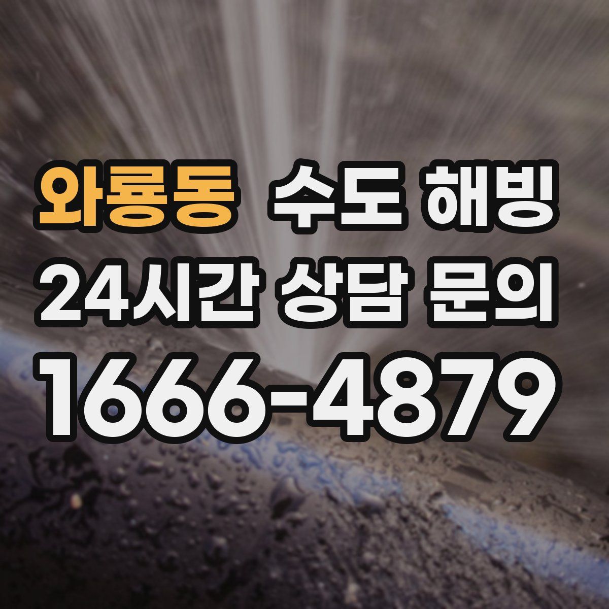 와룡동 수도 해빙