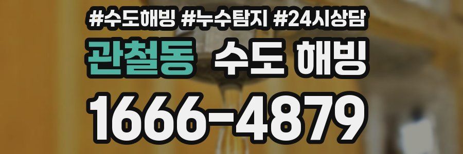 관철동 수도 해빙