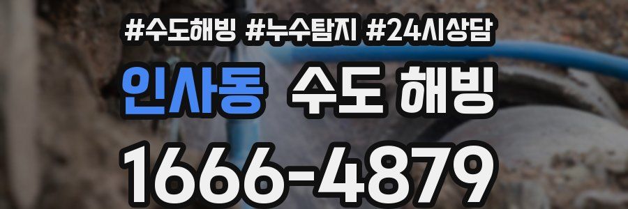 인사동 수도 해빙