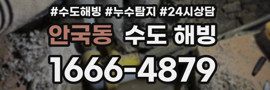 안국동 수도 해빙