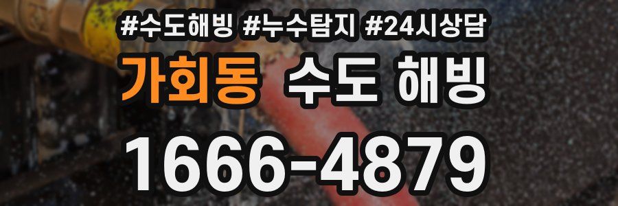 가회동 수도 해빙