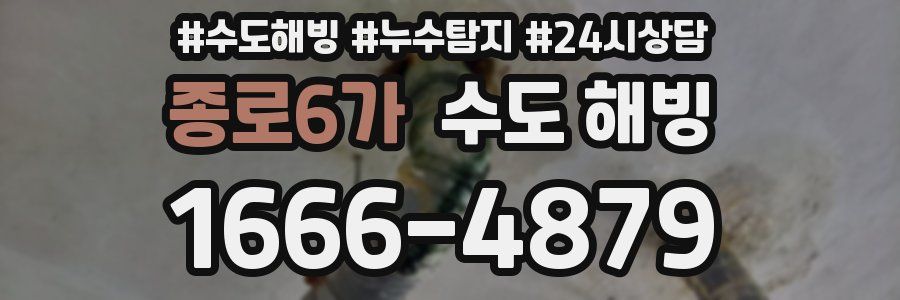 종로6가 수도 해빙