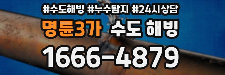 명륜3가 수도 해빙